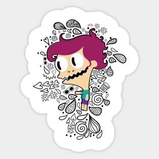 Mad boy Sticker